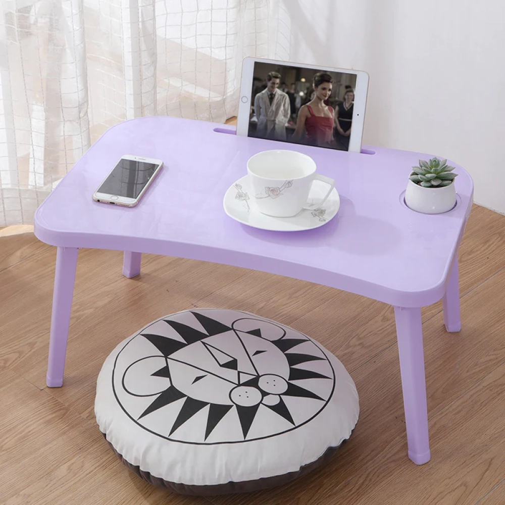 Foldable Multi-Functional laptop Table ( Purple )