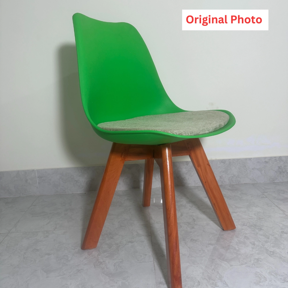 Solfa Tulip Chair  (Green)