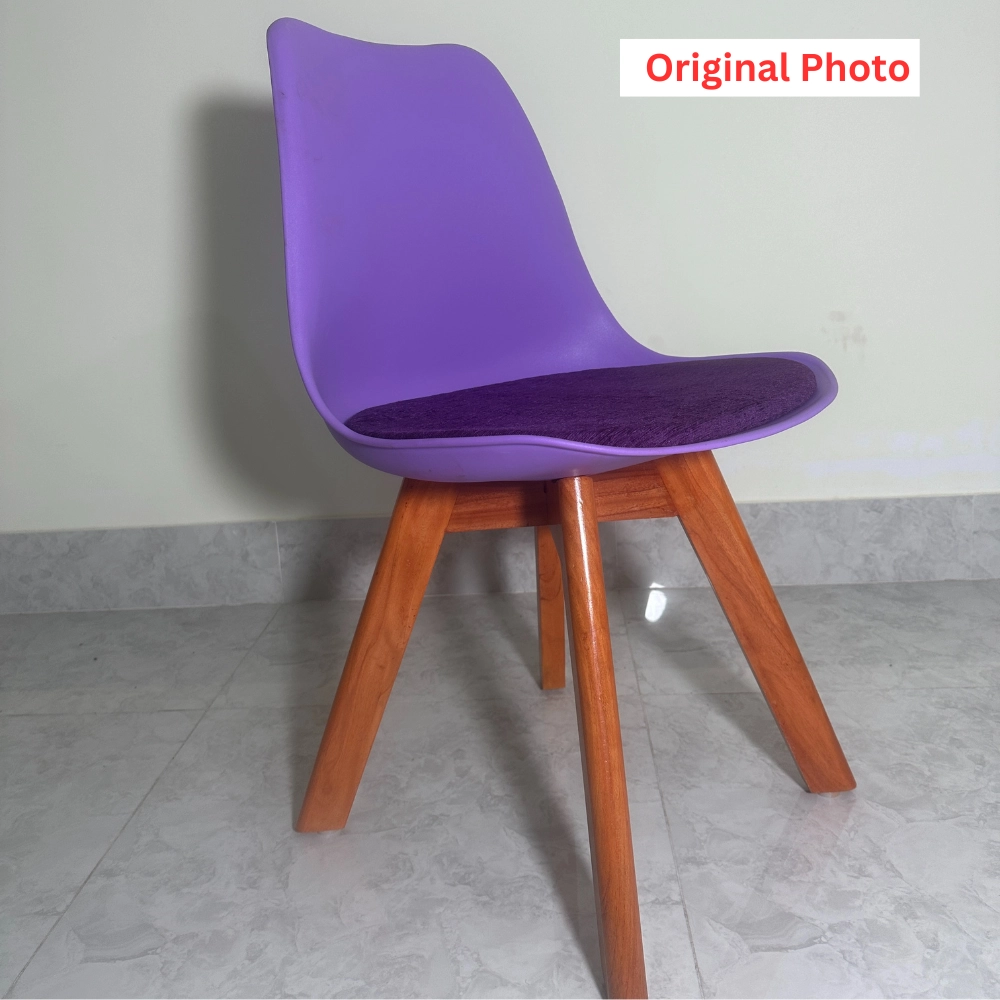 Solfa Tulip Chair  (Purple)