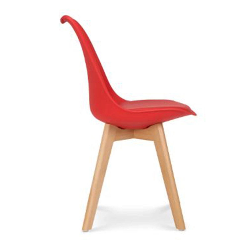 Solfa Tulip Chair  (Red)