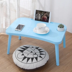 Foldable Multi-Functional laptop Table ( Blue  )