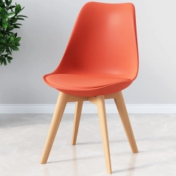 Solfa Tulip Chair  (Orange)